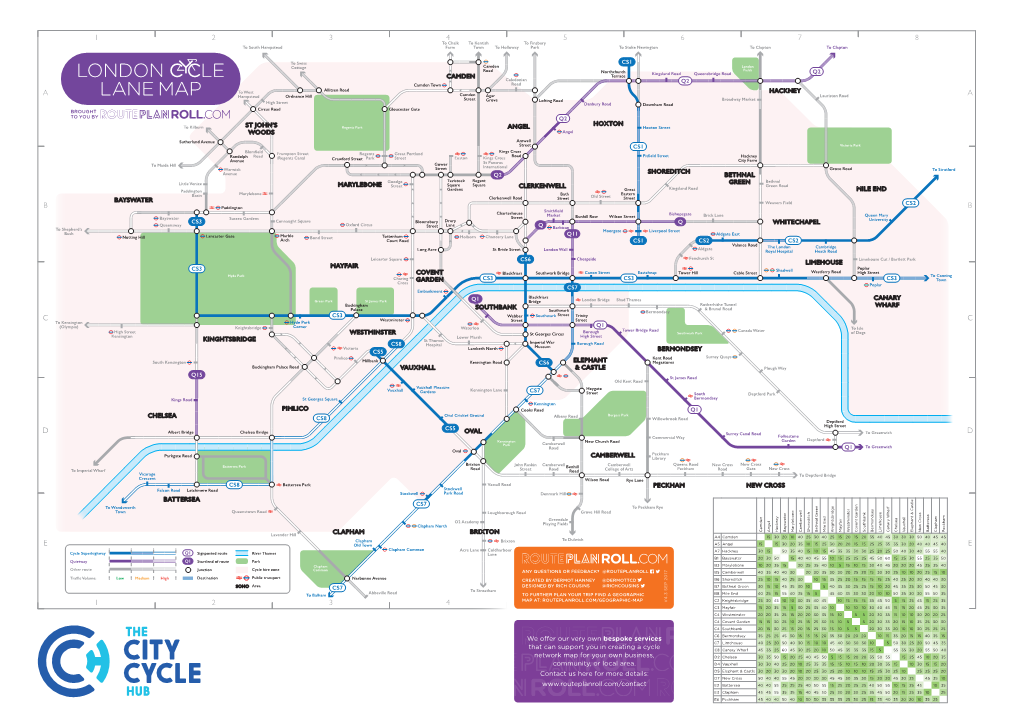 London Cycle Map 2017 V4.3 City Cycle