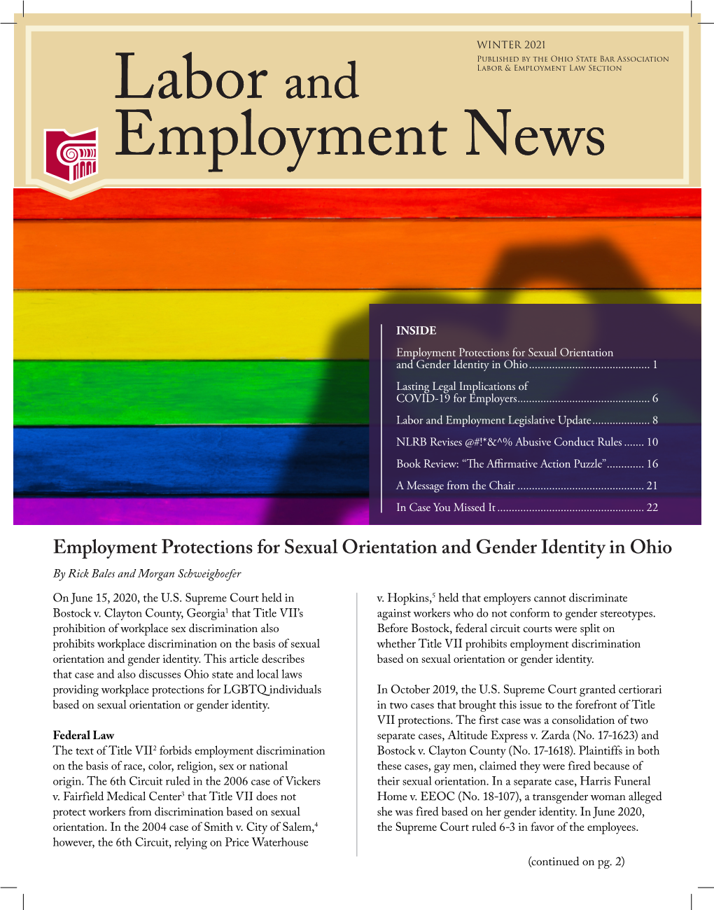 Labor and Employment News