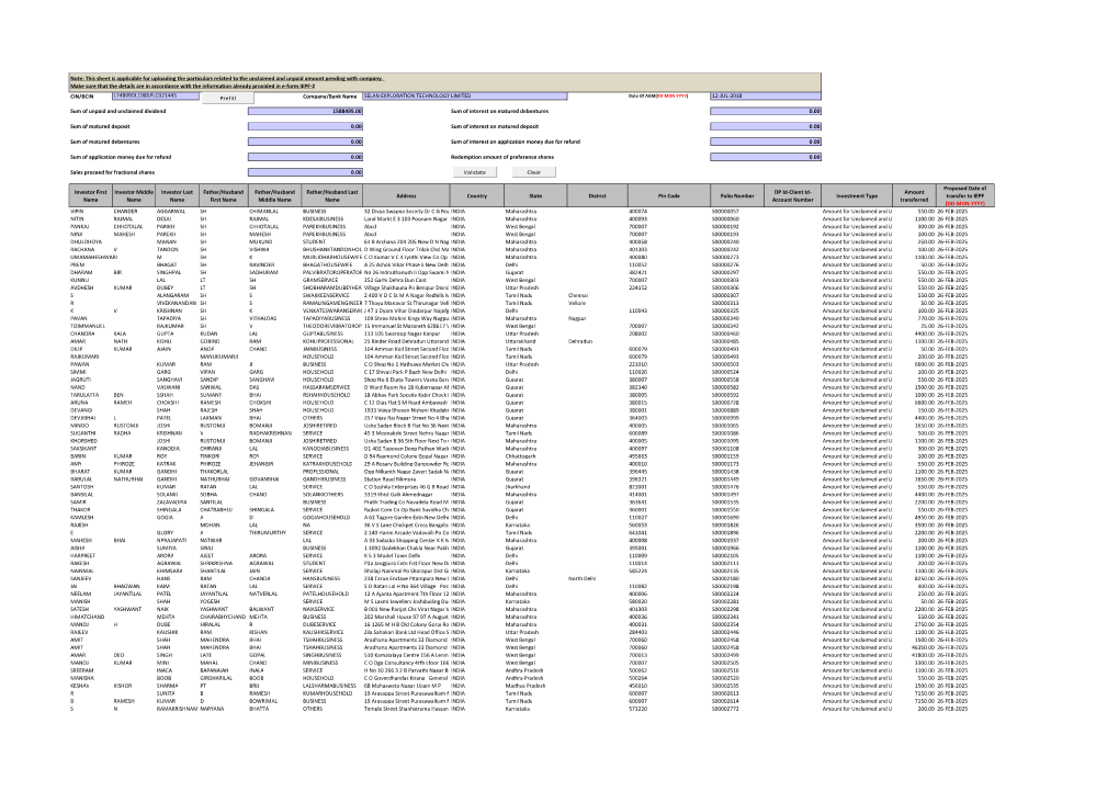 Form IEPF-2017-18