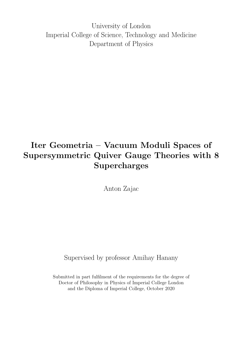 Vacuum Moduli Spaces of Supersymmetric Quiver Gauge Theories with 8 Supercharges