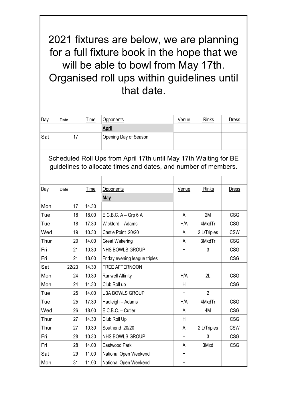 Copy of 2021 Fixtures RBC from May 17Th