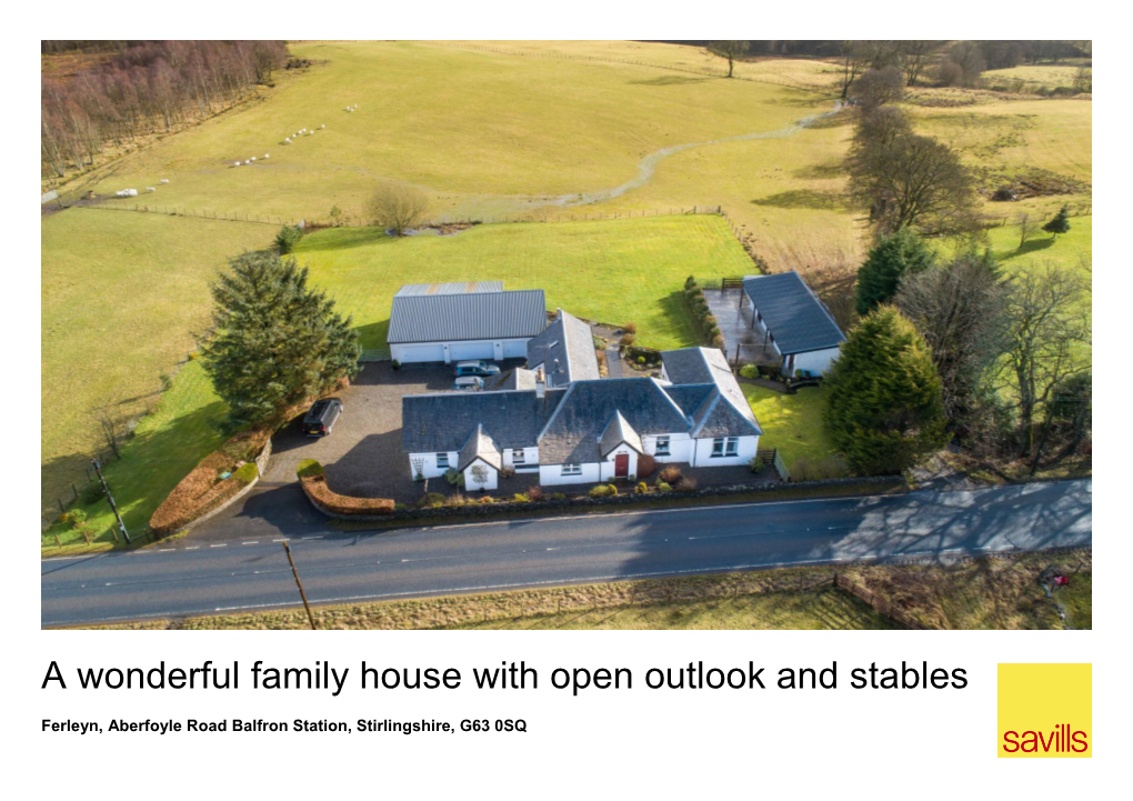 A Wonderful Family House with Open Outlook and Stables