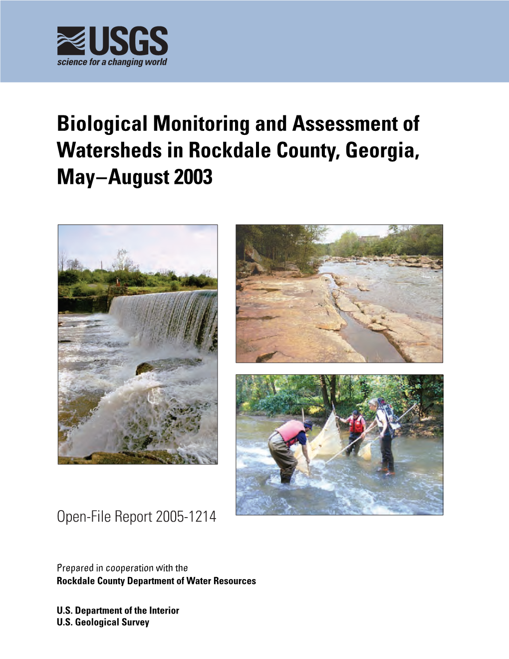 Biological Monitoring and Assessment of Watersheds in Rockdale County, Georgia, May–August 2003