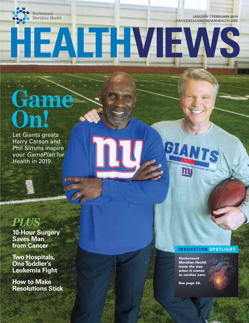 Game On! Let Giants Greats Harry Carson and Phil Simms Inspire Your Gameplan for Health in 2019