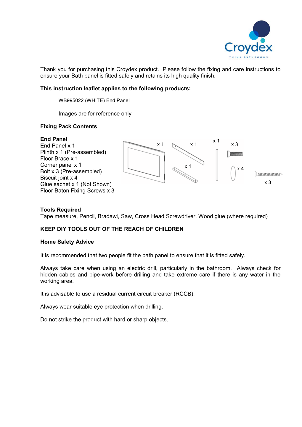 OTH 025 R02 WB995022 Bath End Panel.Pdf