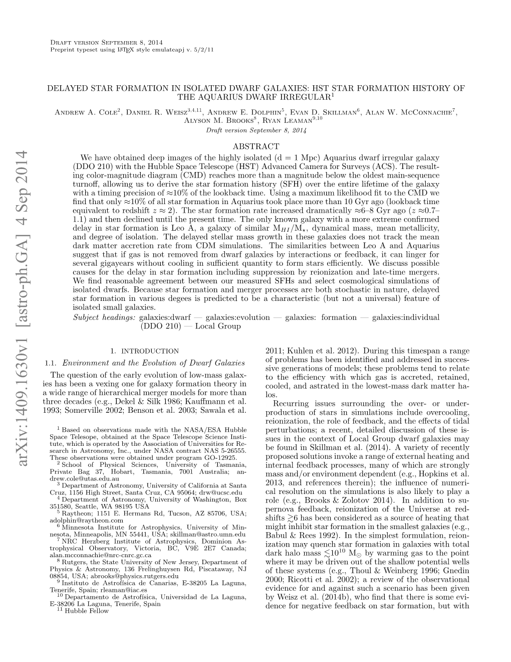 Delayed Star Formation in Isolated Dwarf Galaxies: HST Star