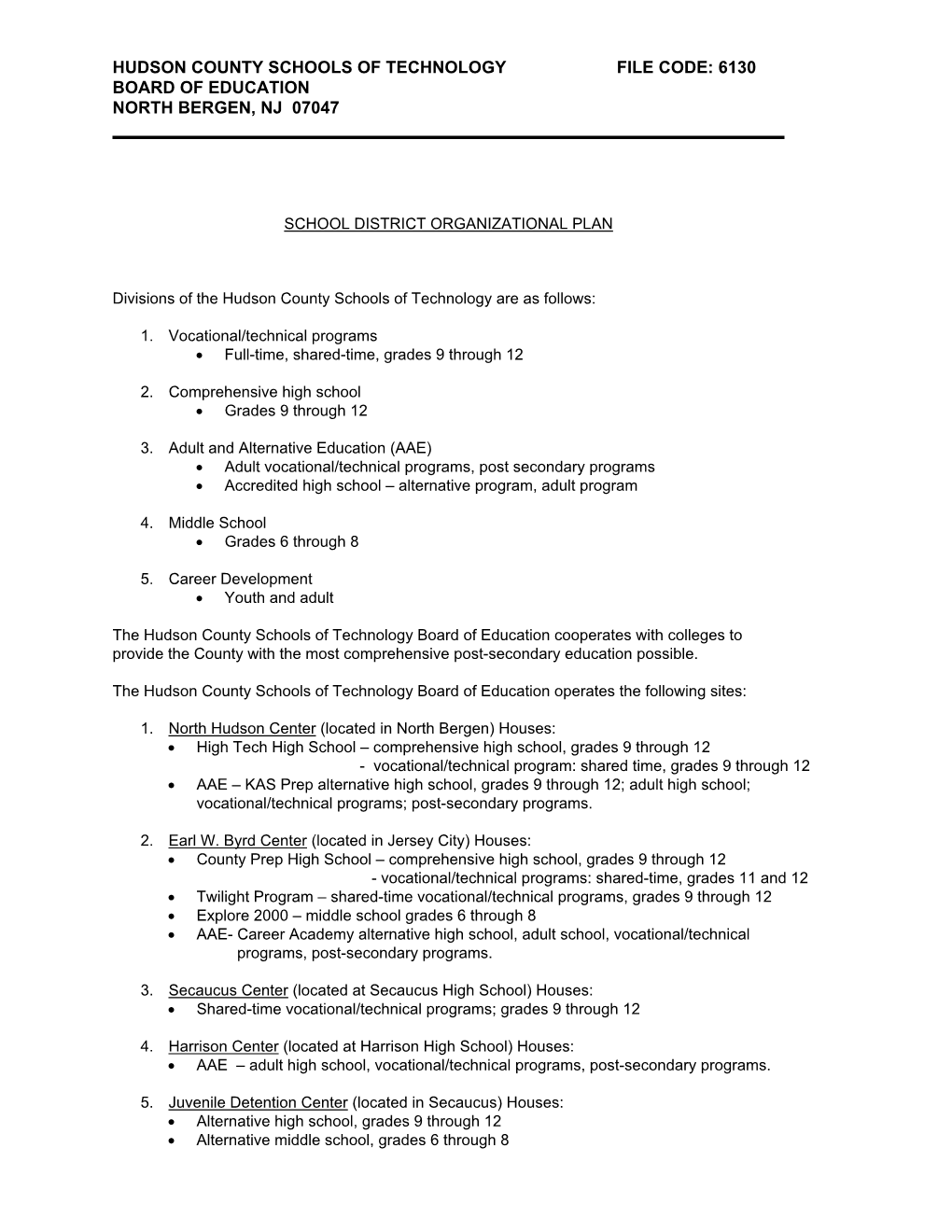 Critical Policy Reference Manual