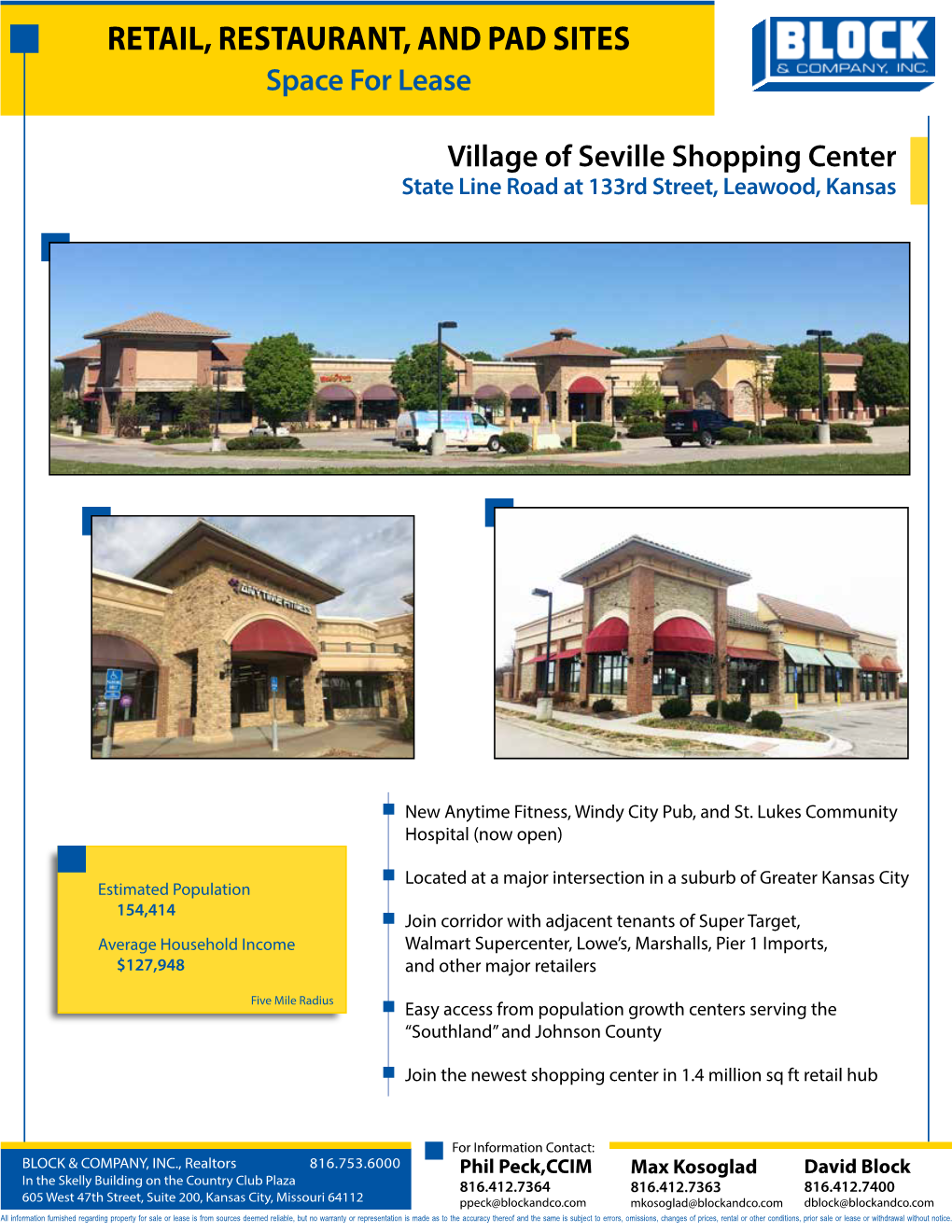 RETAIL, RESTAURANT, and PAD SITES State Line Road at 133Rd