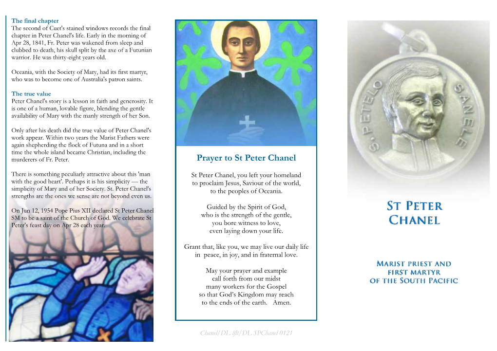 Prayer to St Peter Chanel