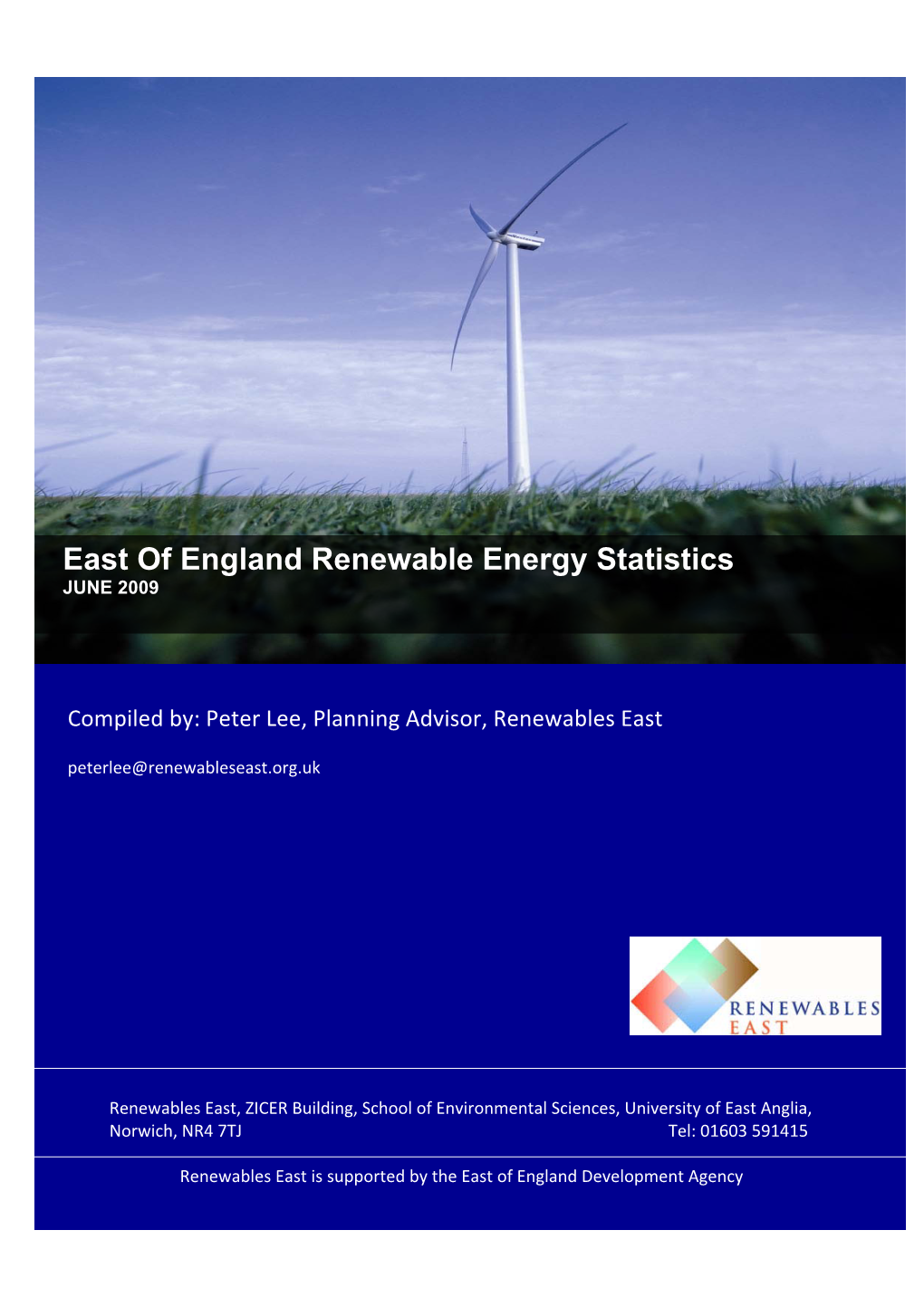 East of England Renewable Energy Statistics JUNE 2009