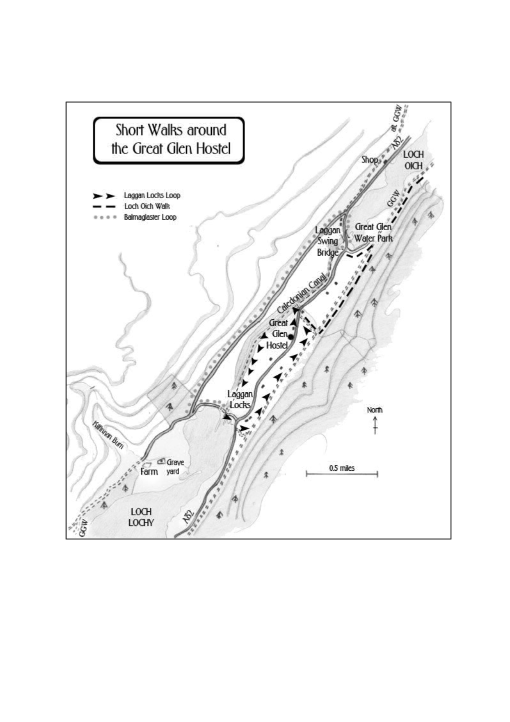 Short Walks Around the Great Glen Hostel