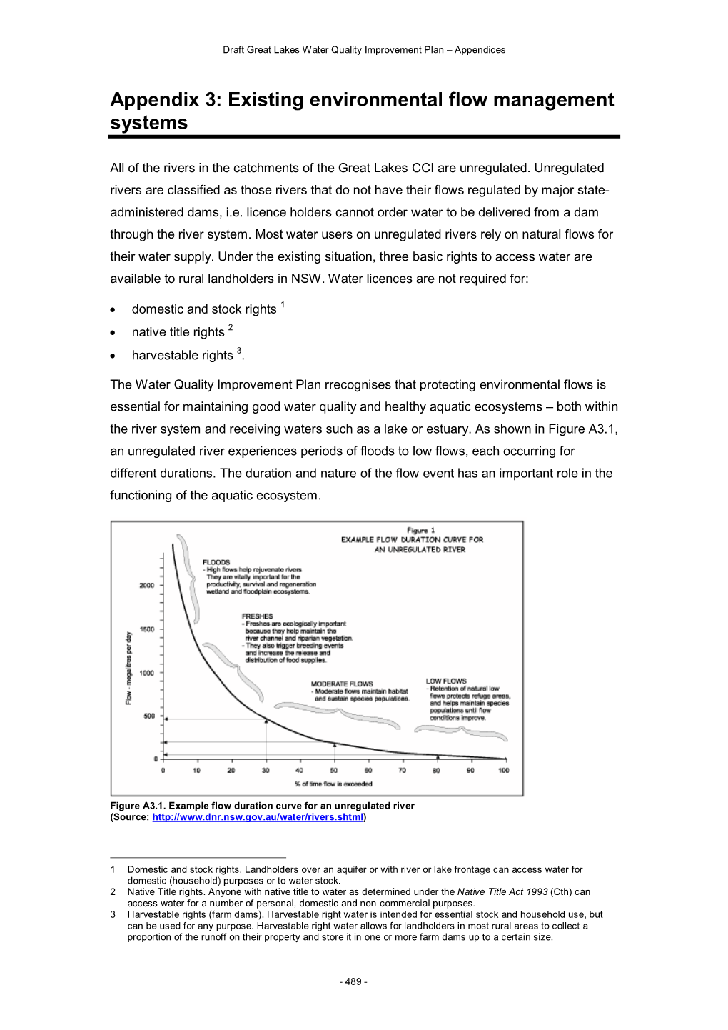 Existing Environmental Flow Management Systems