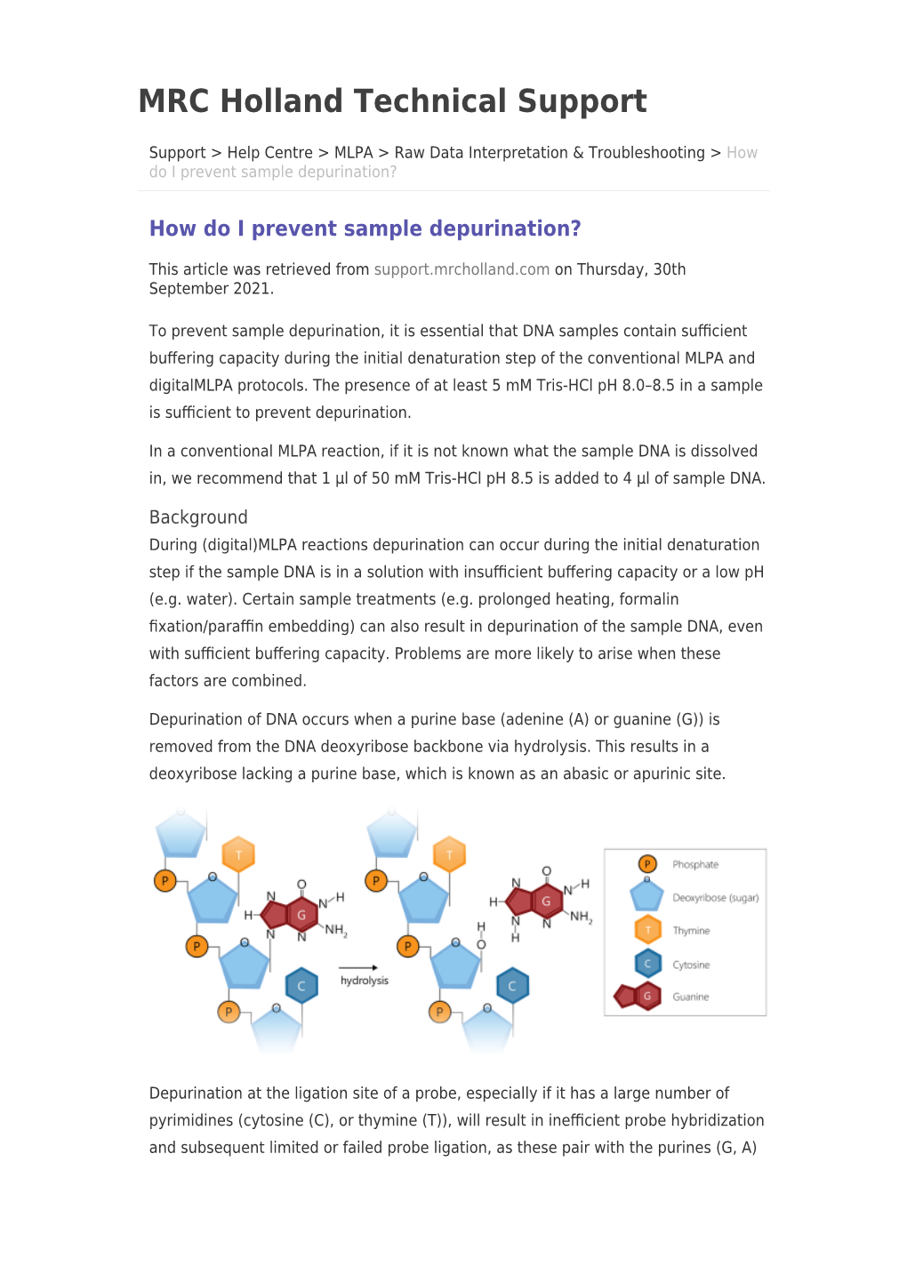 How Do I Prevent Sample Depurination?