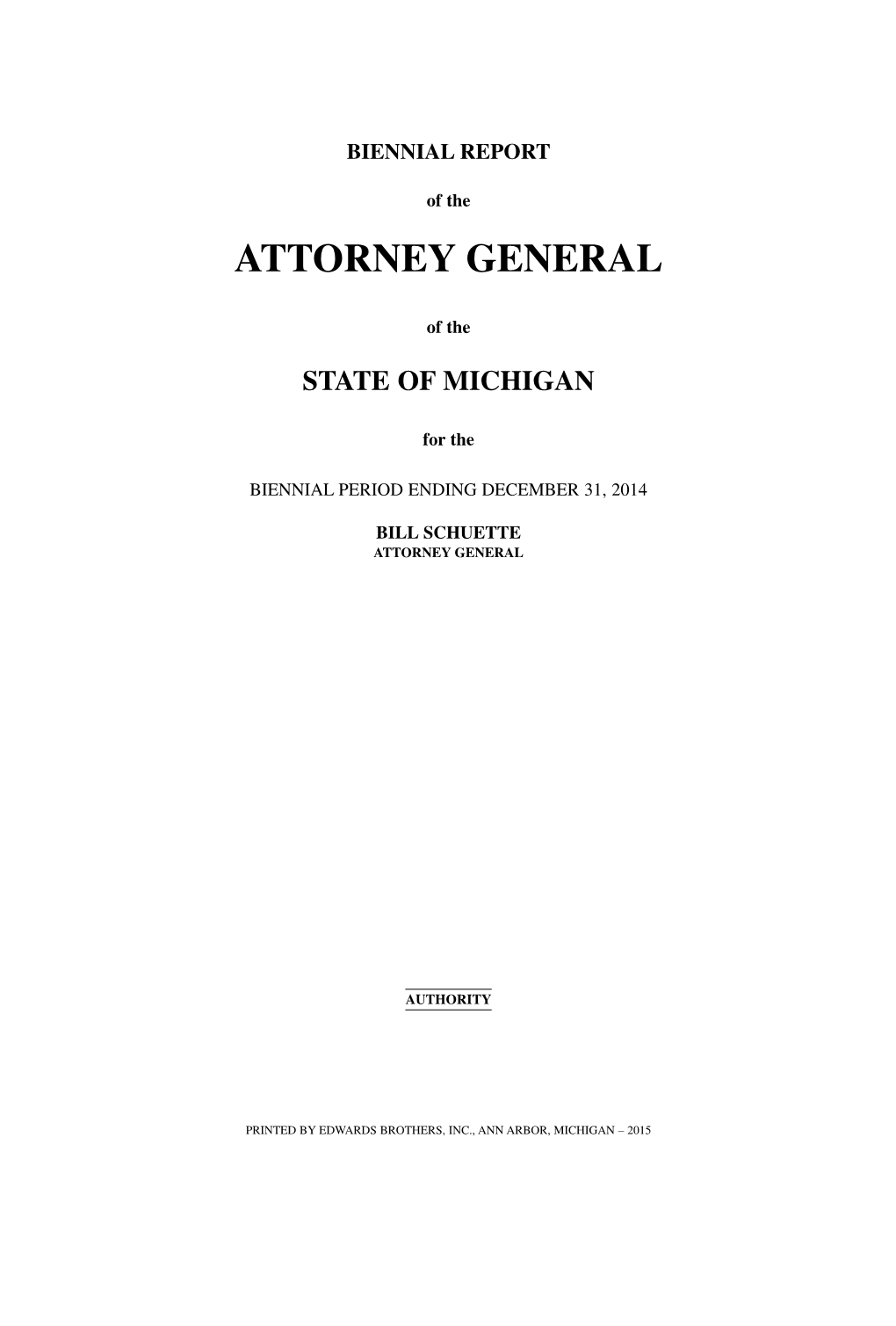 Attorney General