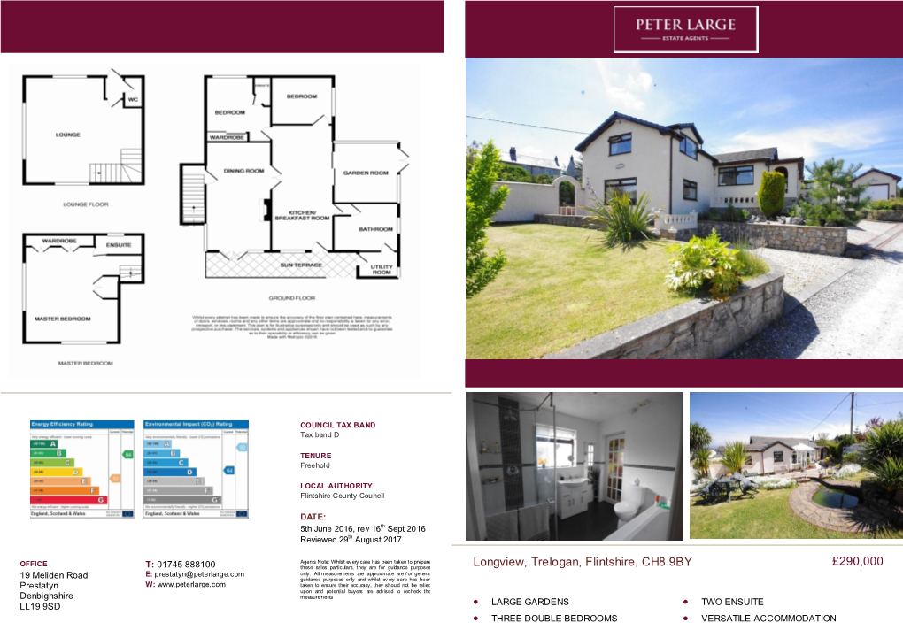 £290,000 Longview, Trelogan, Flintshire, CH8