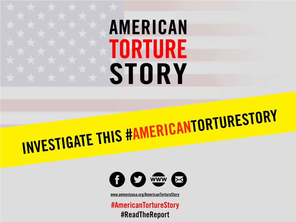 American Torture Story Must Never Be Repeated