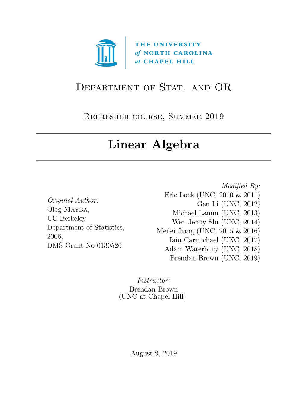 Linear Algebra