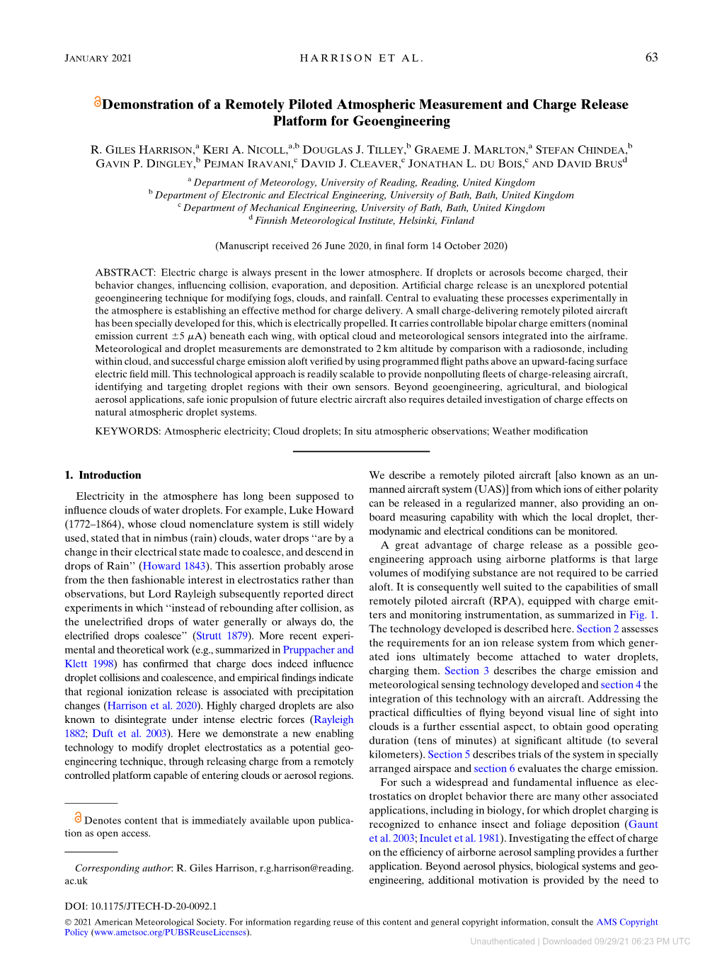 Downloaded 09/29/21 06:23 PM UTC 64 JOURNAL of ATMOSPHERIC and OCEANIC TECHNOLOGY VOLUME 38