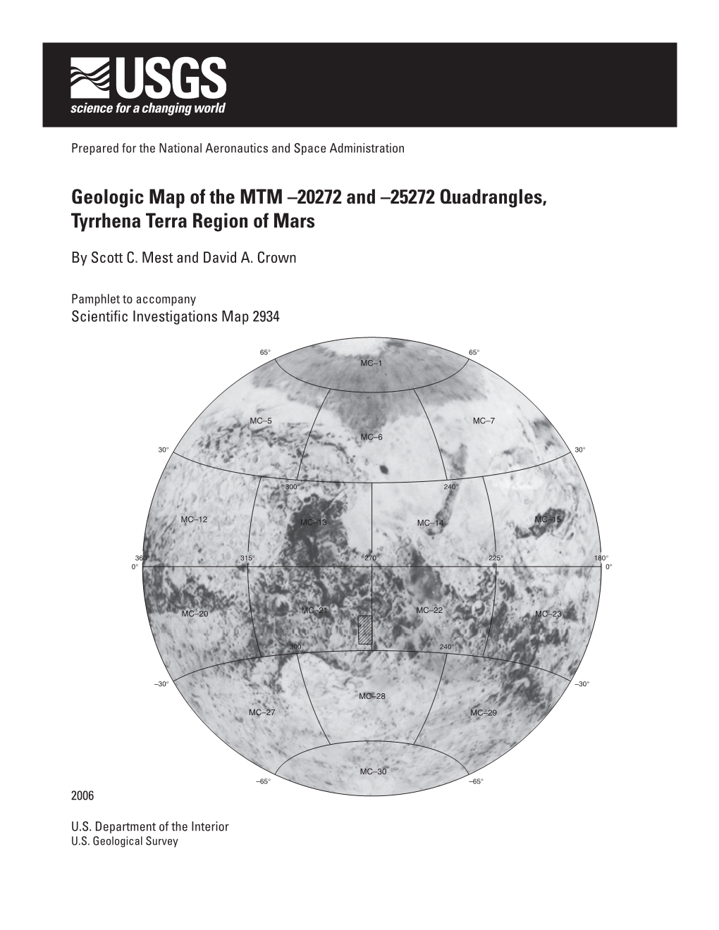 Geologic Map of the MTM–20272 And–25272 Quadrangles, Tyrrhena