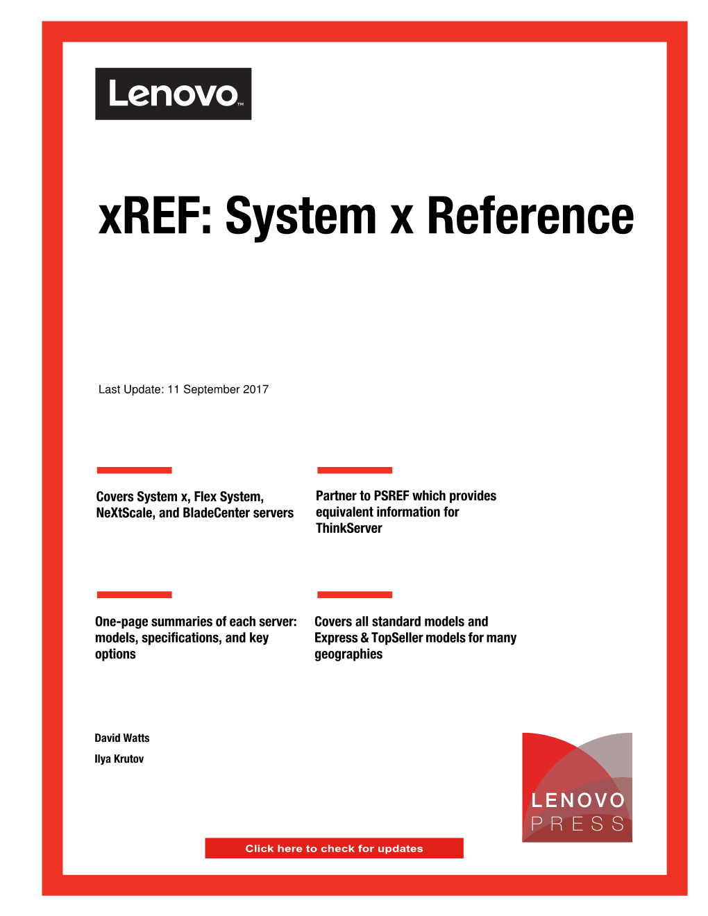 Xref: System X Reference