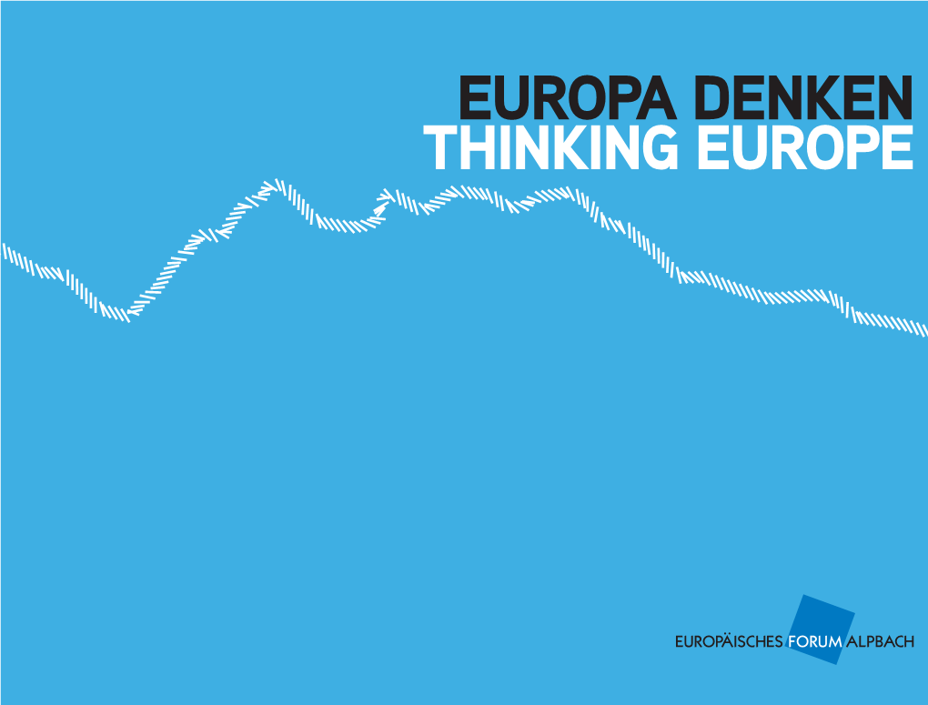 Europa Denken Thinking Europe
