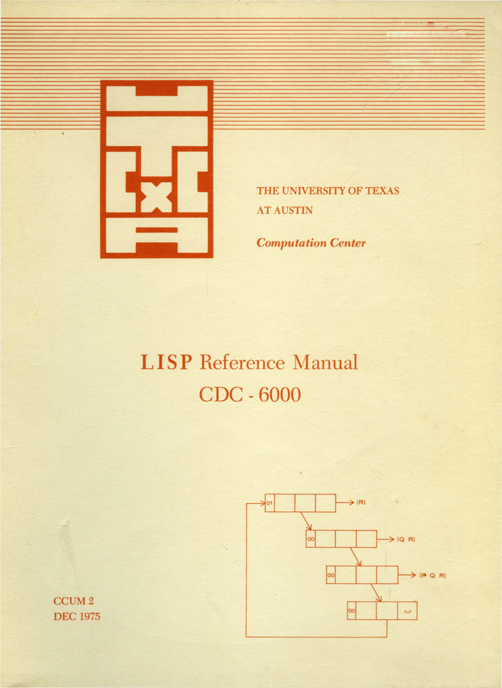 LISP Reference Manual CDC -6000