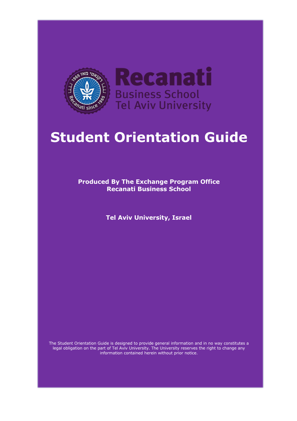 Student Orientation Guide