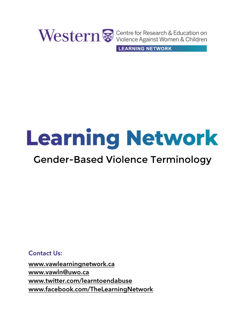 Gender-Based Violence Terminology