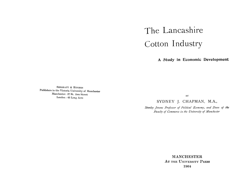 The Lancashire Cotton Industry