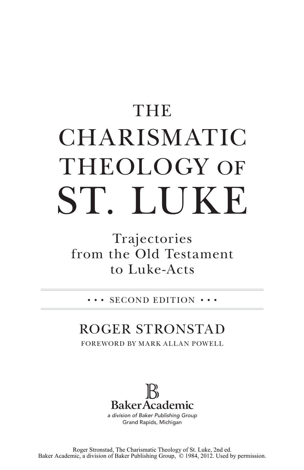 St. Luke, 2Nd Ed