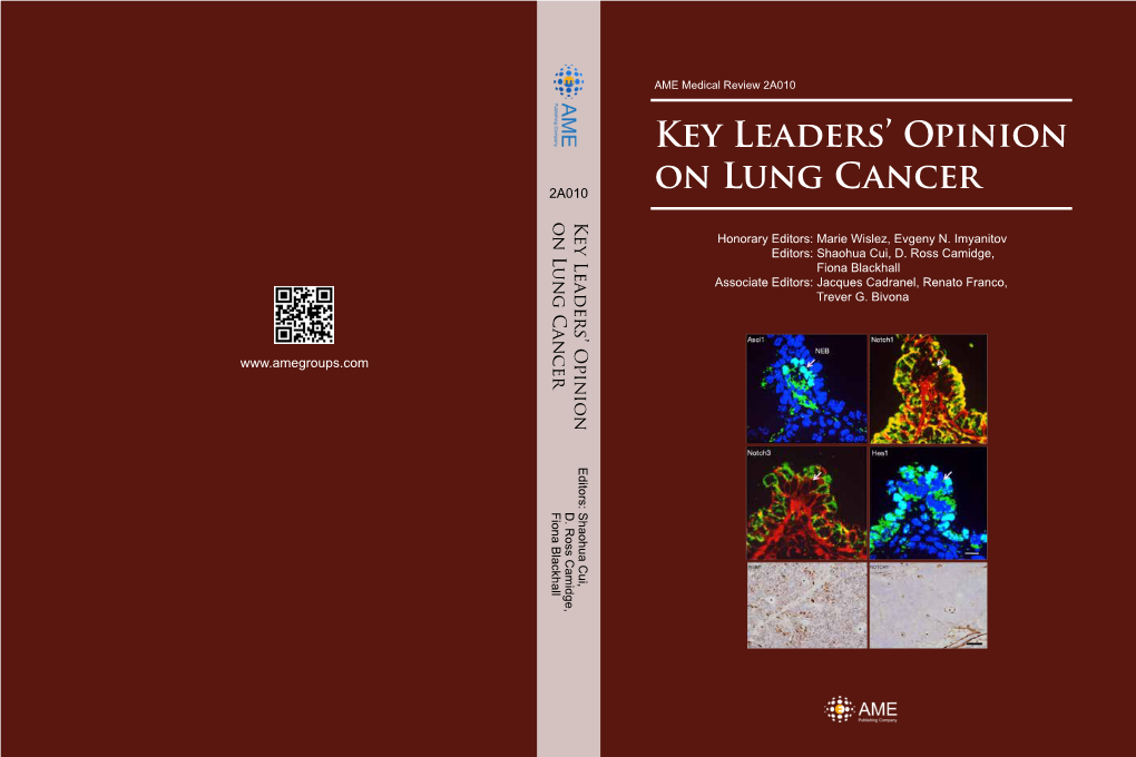 Key Leaders' Opinion on Lung Cancer