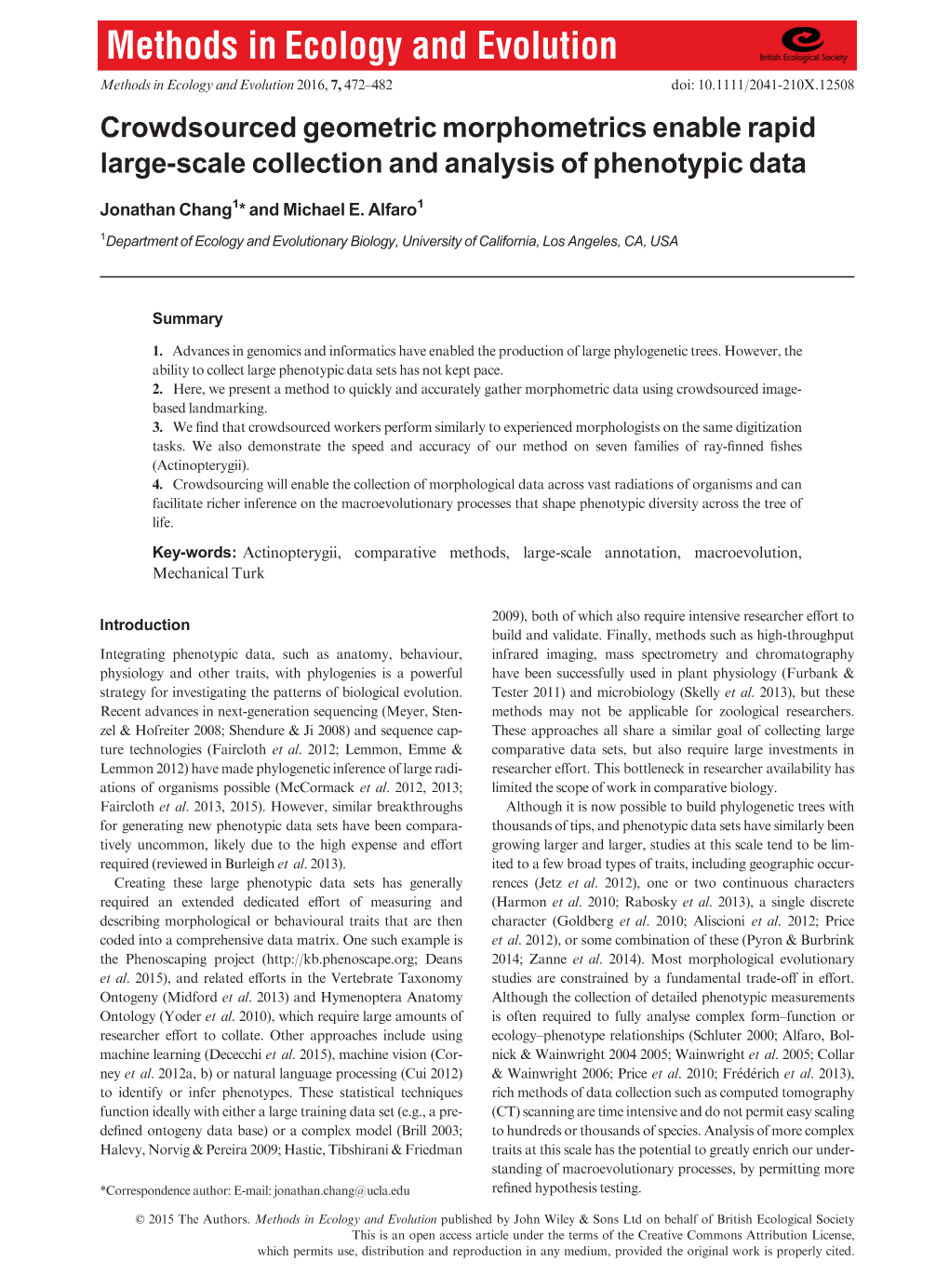 Scale Collection and Analysis of Phenotypic Data