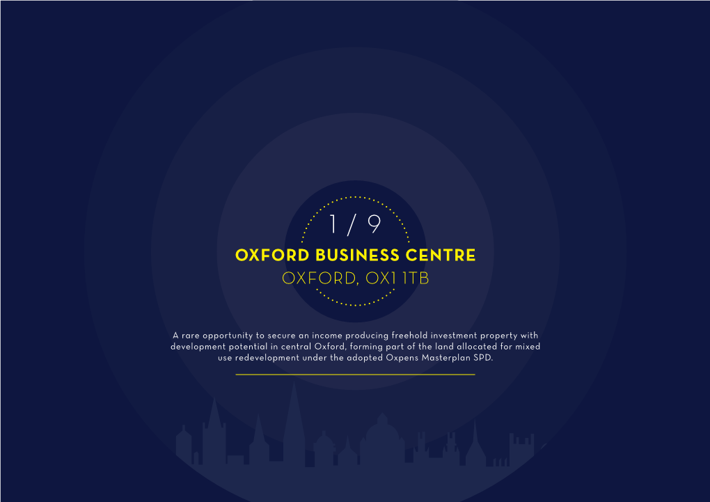 Oxford Business Centre Oxford, Ox1 1Tb