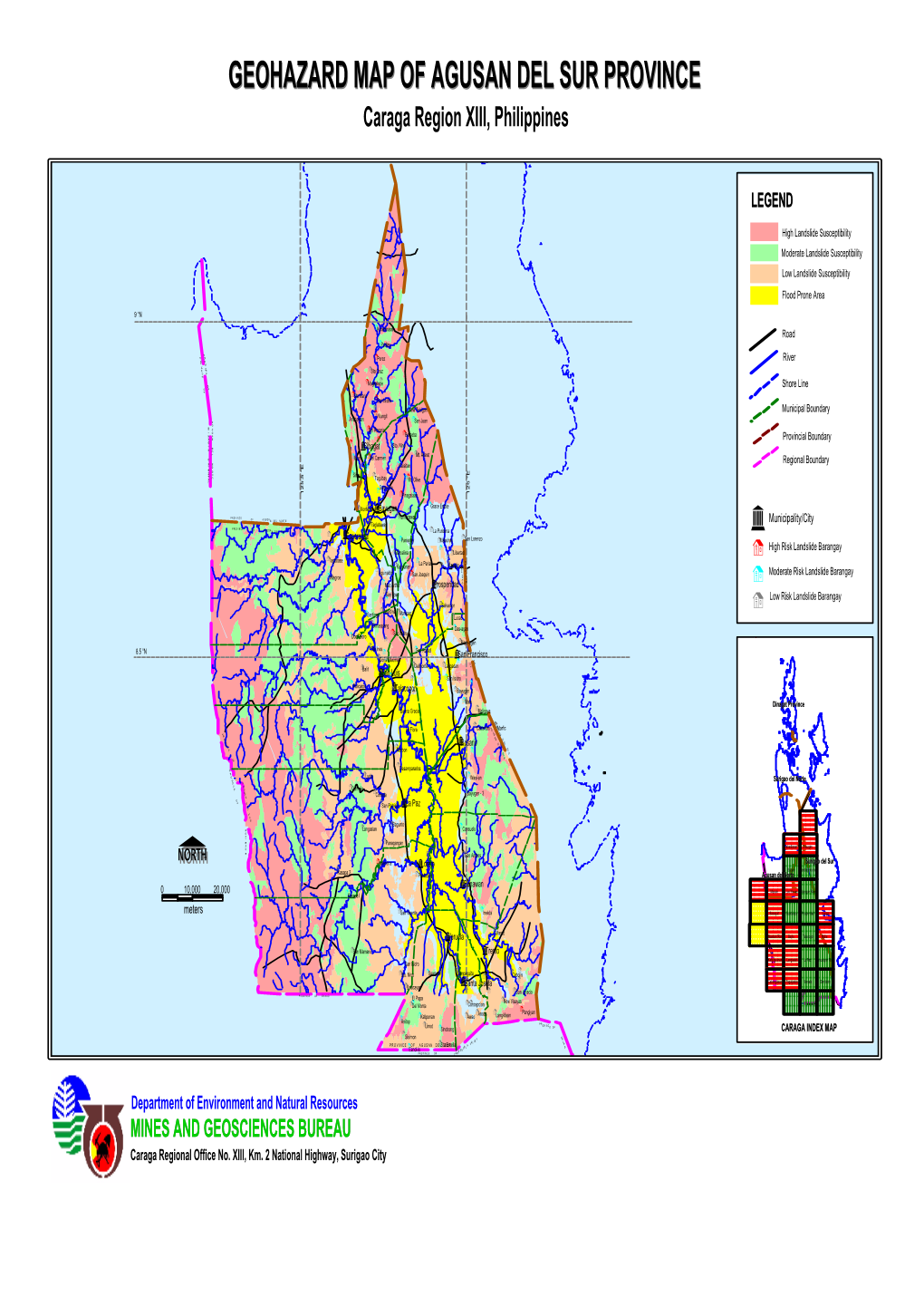 Geohazard Map of Agusan Del Sur Province