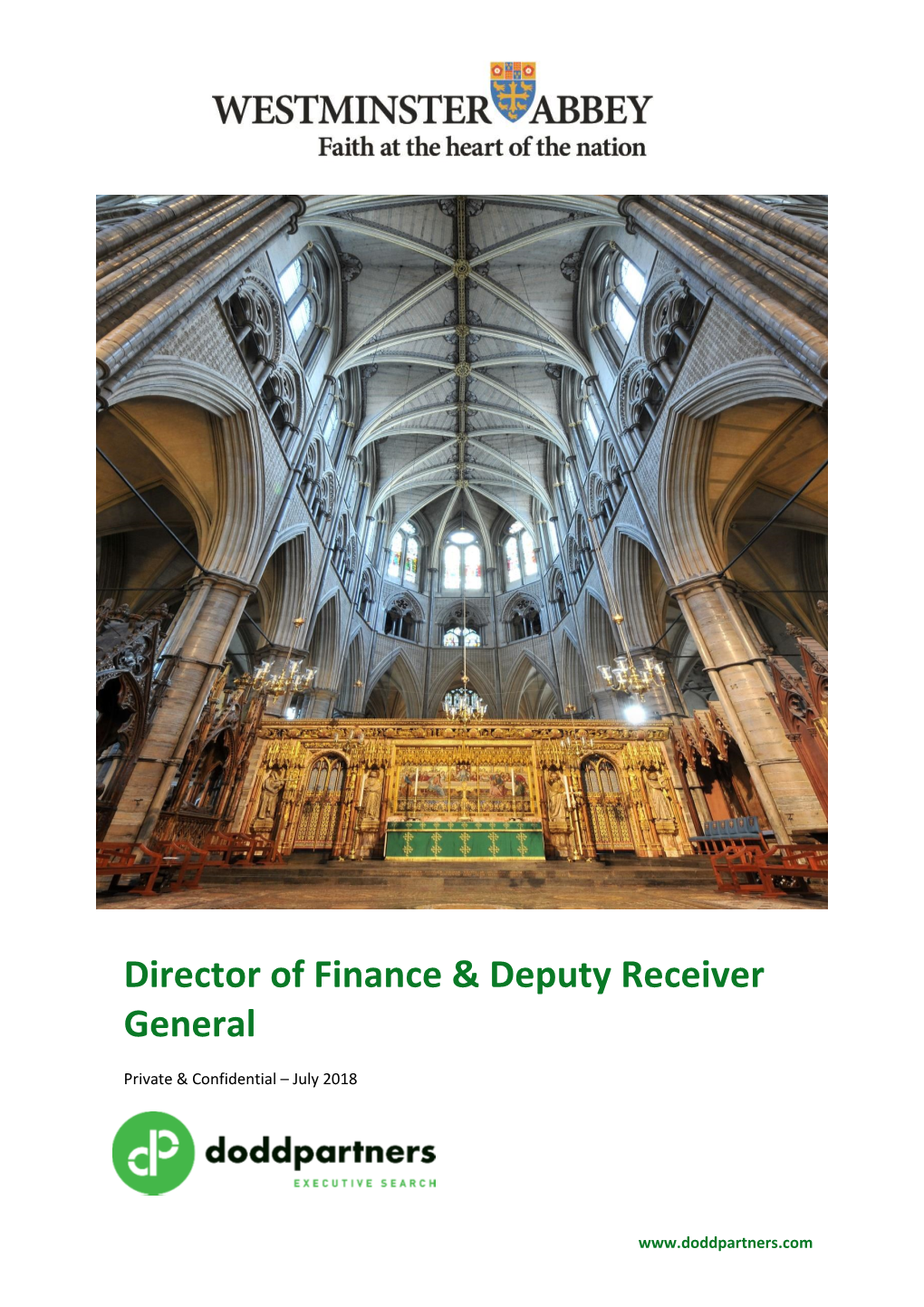 Director of Finance & Deputy Receiver General