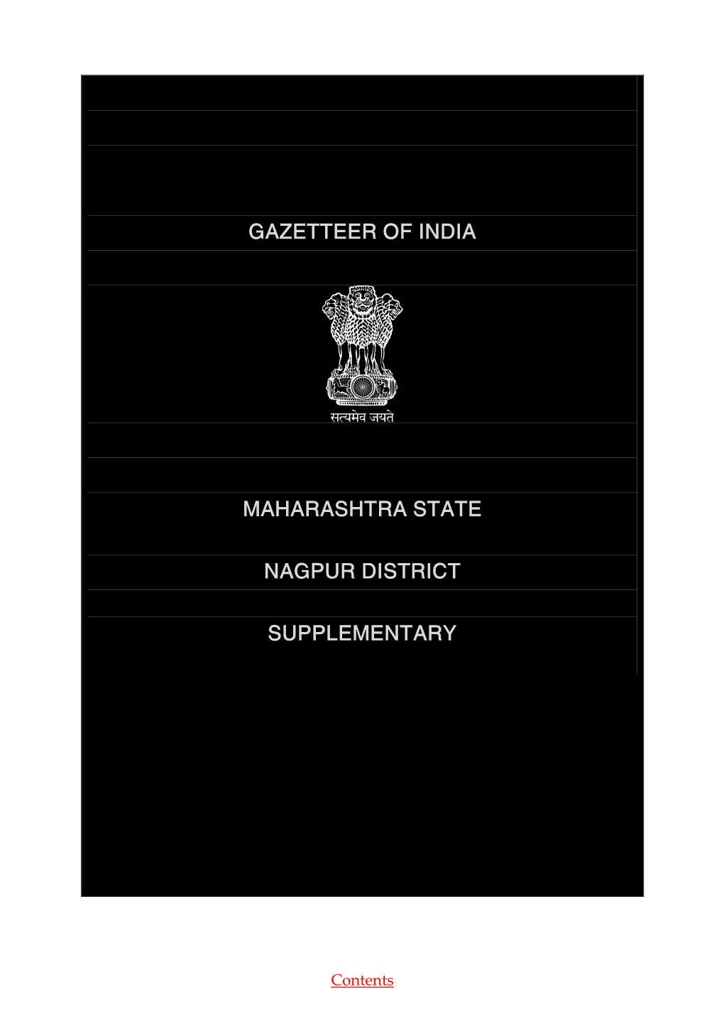 Gazetteer of India Maharashtra State Nagpur