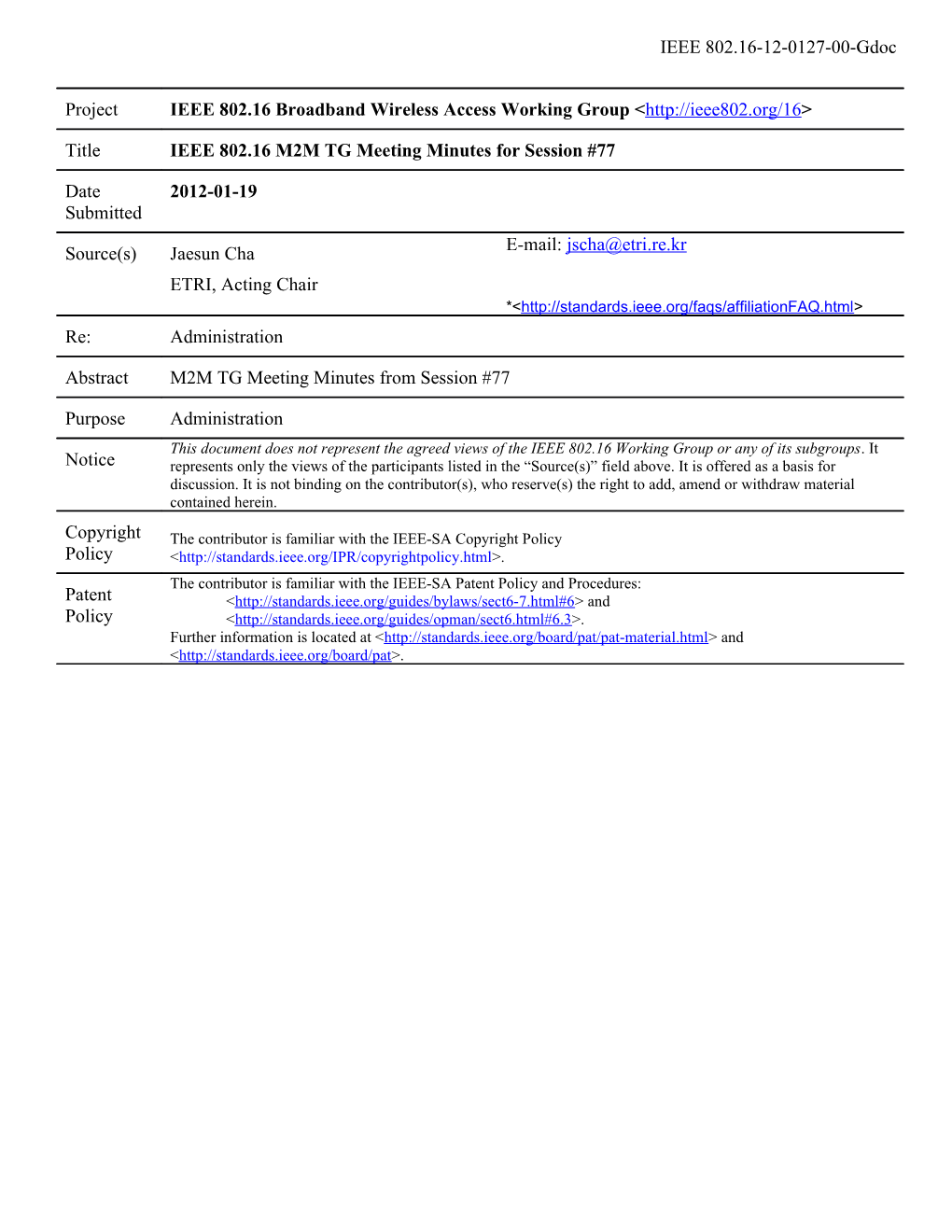 IEEE 802.16 Mentor Document Template s7