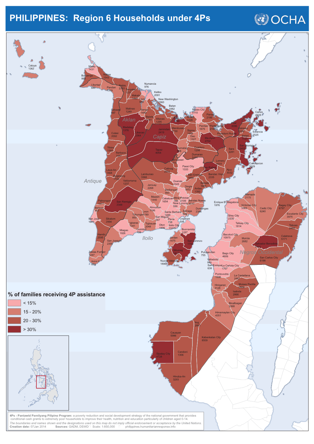 PHILIPPINES: Region 6 Households Under 4Ps