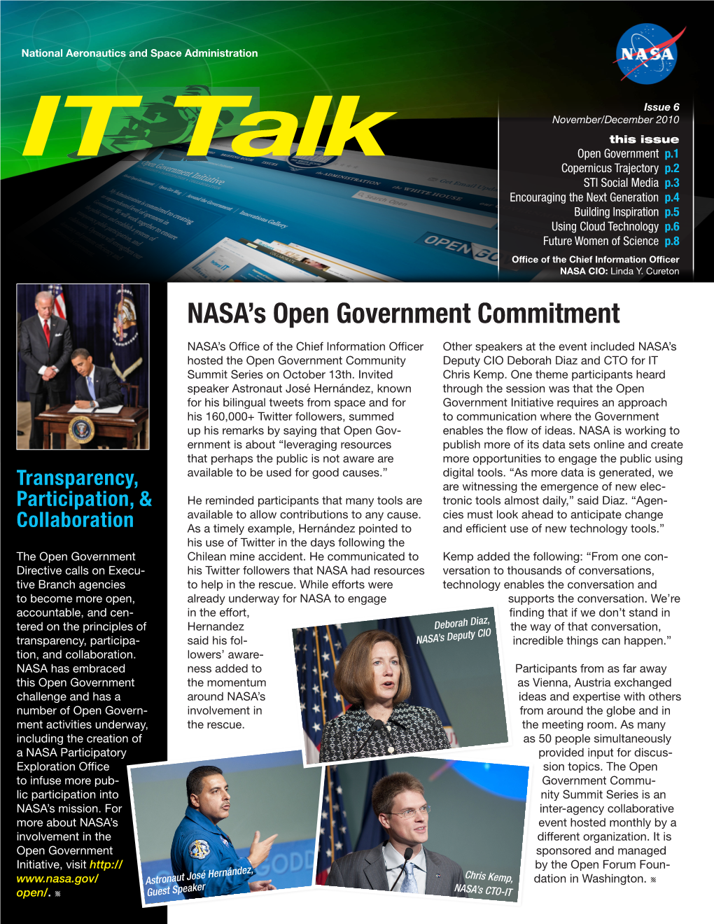 NASA's Open Government Commitment