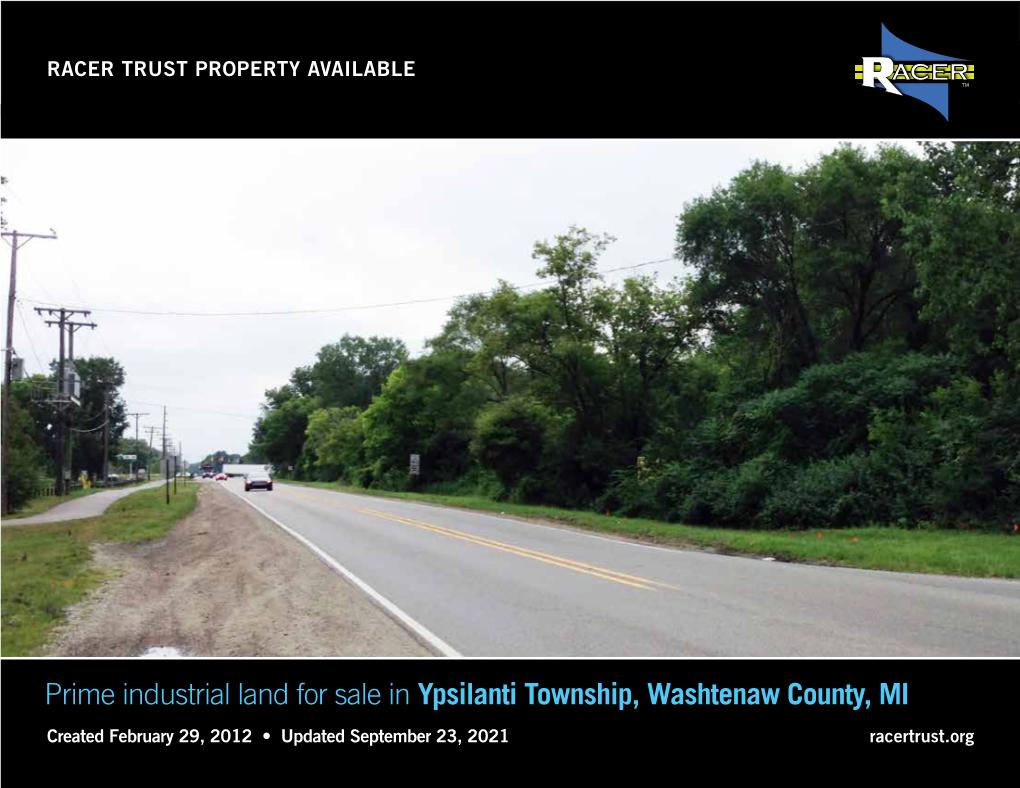 Prime Industrial Land for Sale in Ypsilanti Township, Washtenaw