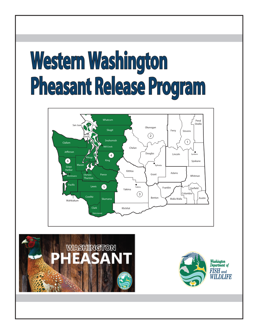 Western Washington Pheasant Release Program