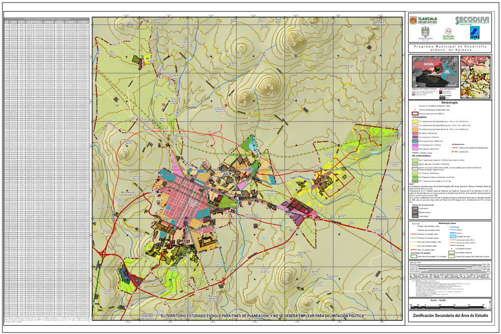 Zonificación Secundaria Del Área De Estudio