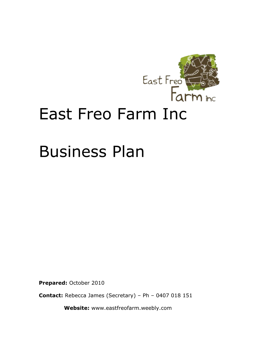 Business Plan Template V1.0