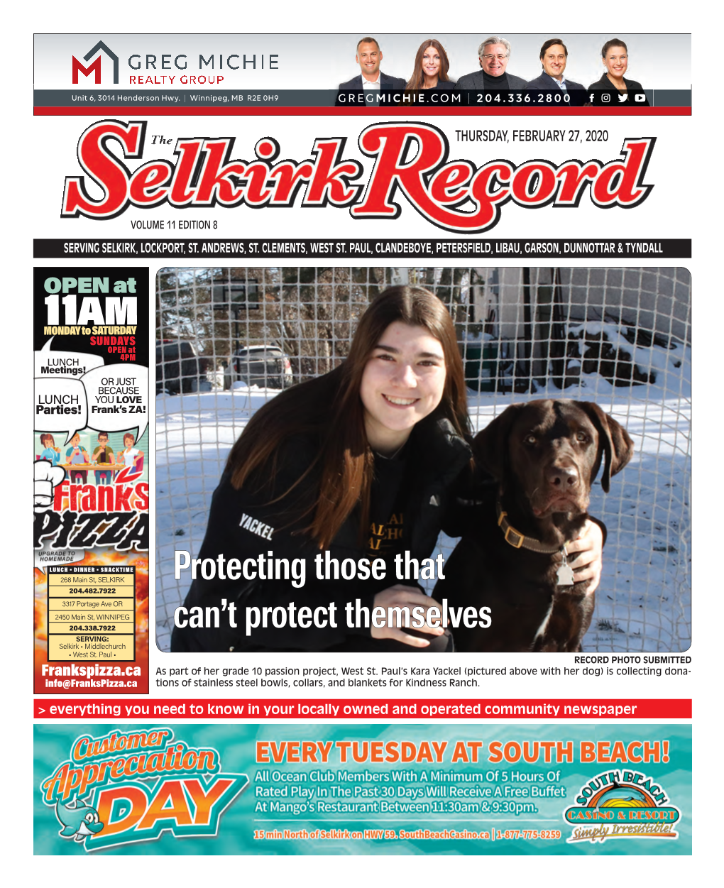 Selkirk Record 022720