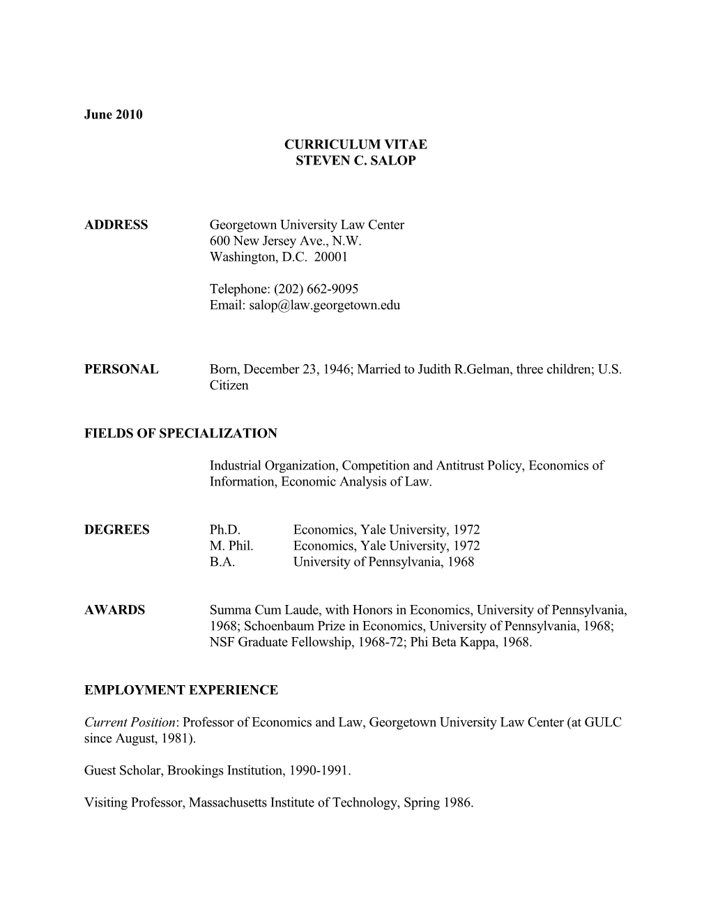 Curriculum Vitae s117