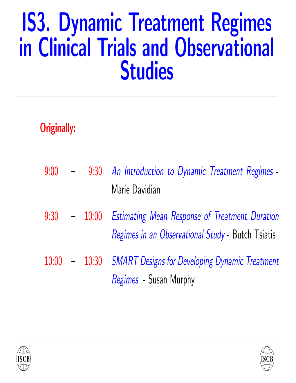 An Introduction to Dynamic Treatment Regimes - Marie Davidian