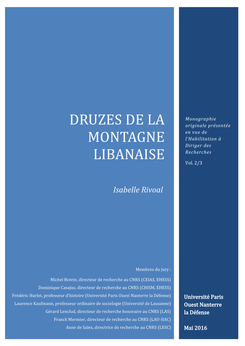 Druzes De La Montagne Libanaise