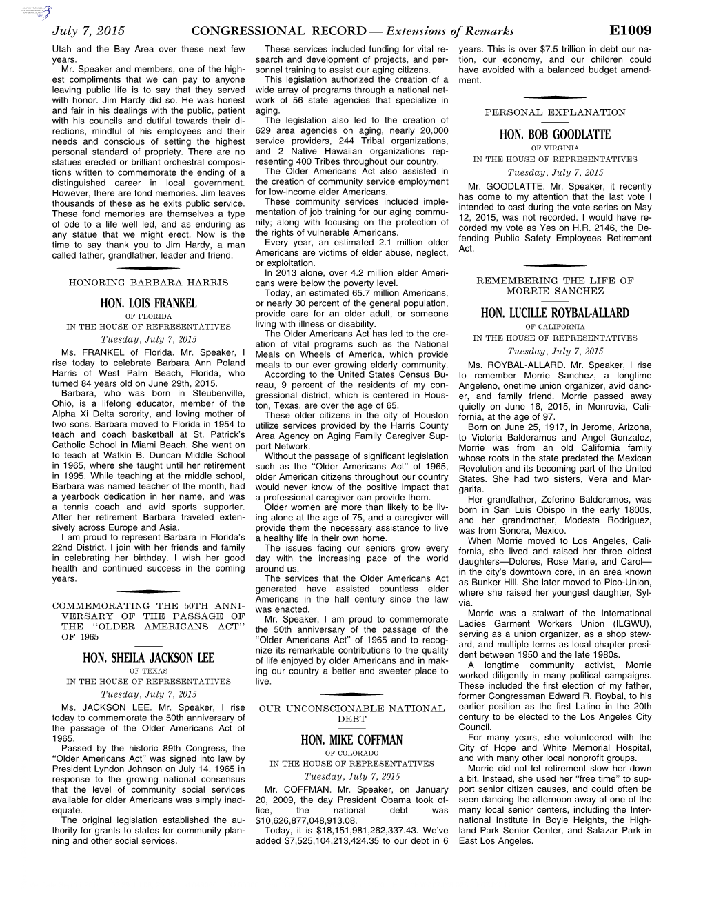 CONGRESSIONAL RECORD— Extensions Of