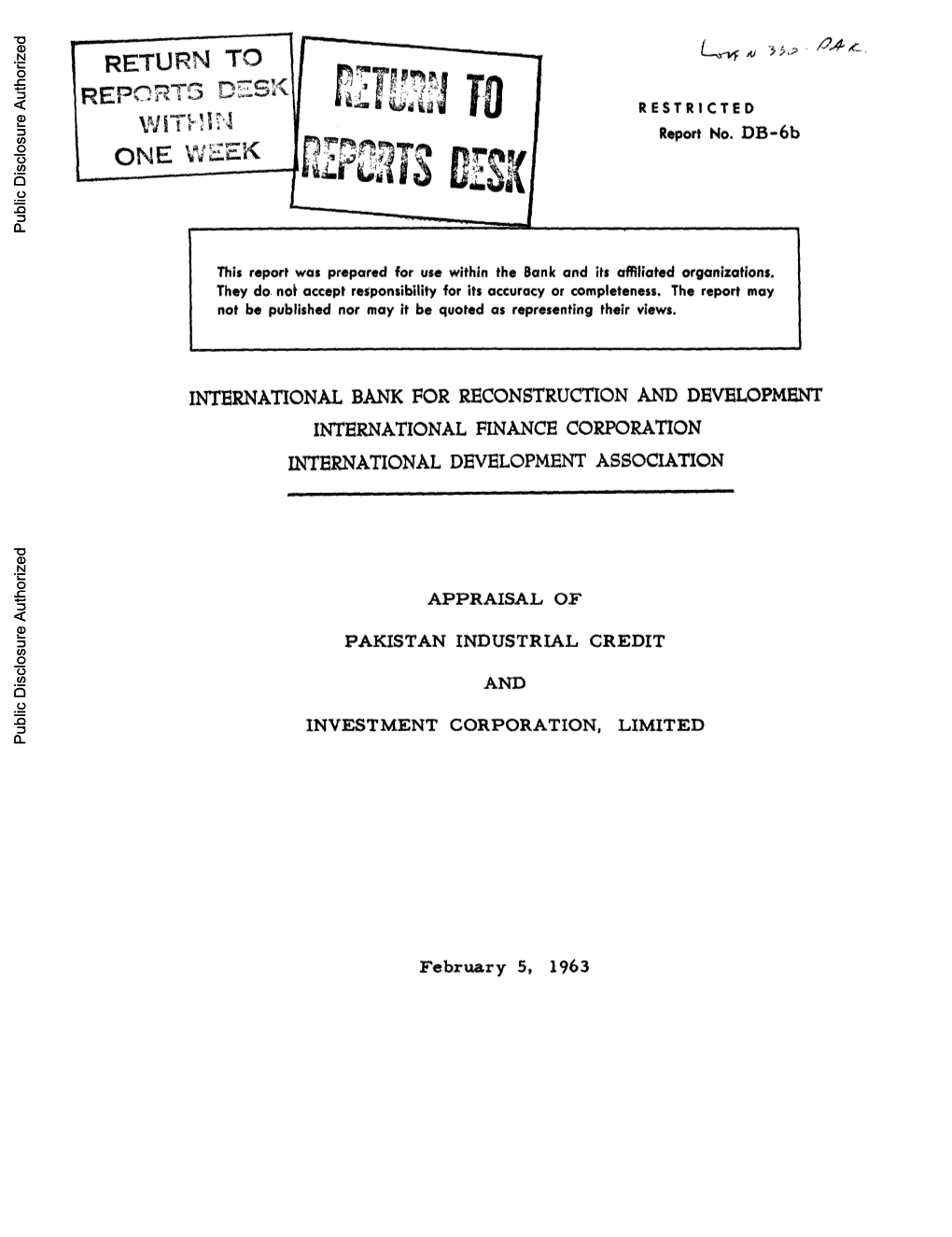 World Bank Document