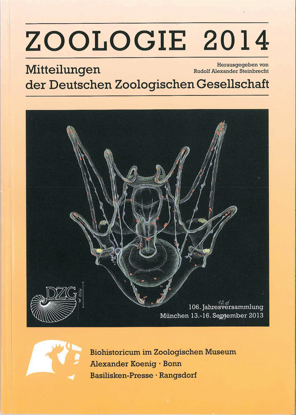 ZOOLOGIE 2014 Mitteilungen Der Deutschen Zoologischen Gesellschaft